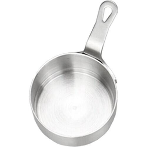 Mini Milk Pan, Small Stainless Steel Saucepan, Non Stick Kitchen Cookware, Silver, 50ml 100ml to Choose
