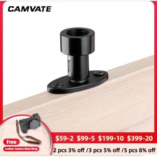 CAMVATE Wall/Ceiling/Podium Mount Bracket With 5/8"-27 Female Thread Connector For Wall-mounted Microphone/Other Accessories New