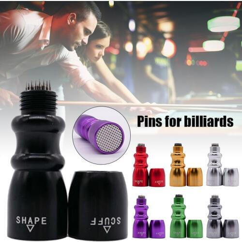 Newly 3 in 1 Billiard Cue Tip Shaper Scuffer Aerator Snooker Pool Tapper Repair Tools