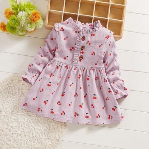 Baby girls dresses spring autumn toddler fashion cottong party dress clothes for bebe girls infant birthday clothing outfit 2020