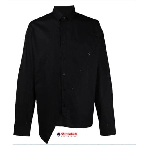 [Customization] New mens youth personality shirt, long sleeves and large size spring and autumn coat