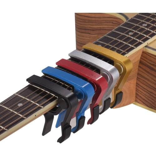 High Quality Quick Change Guitar Capo Clamp Aluminum AlloySingle-hand for Guitar Bass Ukulele Tone Adjusting guitar Tunner