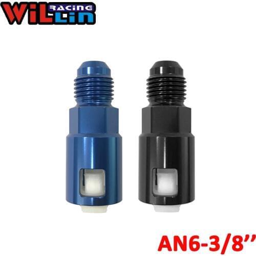WILLIN - Aluminum AN6 to 3/8''Female Quick-Disconnect Connect Female Push-On EFI Fitting Connector Adapter