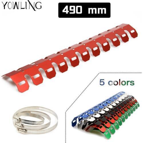 YOWLING Exhaust Pipe Guard Protector Heat Shield For HONDA CR CRF SL XR CRM 80 85 125 150 230 250 400 450 650 1000 R X AR M L