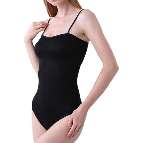 Woman Deep V Bodysuit Strap Body Shaper Backless Thong Seamless Shapewear Push Up Waist Trainer Slimming Corset U Plunge