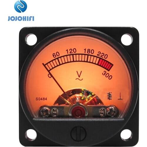 1pcs AC220V 300V AC Voltmeter High-precision Power Supply Direct Pointer Moving Coil Head with Backlight
