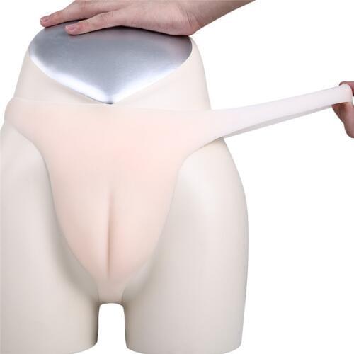 100% Silicone Camel Toe T String Shemale Transformation Thong Crossdresser Gaff Panties Show Sexy Vaginal Line