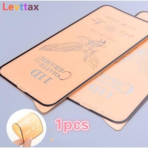 11D Explosion-Proof For iphone 12 pro max 8 7 6 Plus SE2 Ceramic Film Matte Screen Protector For iPhone 11 Pro XR XS Max X Cover
