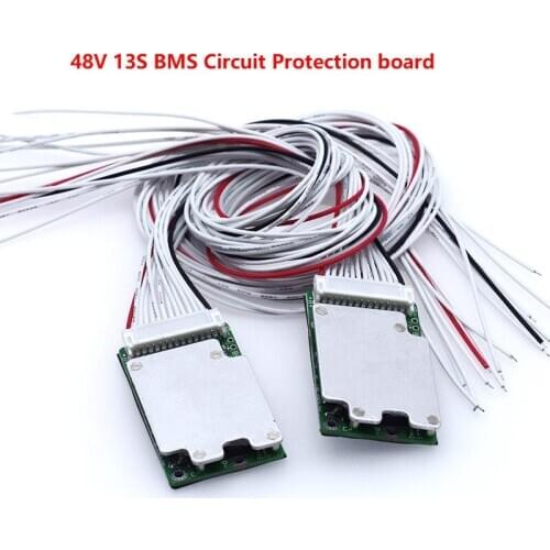 2PCS/ 48V 13S 20A 70A Li-ion 18650 Battery Pack BMS PCB board PCM w/ Balance Integrated Circuits Board for e-bike ebicycle