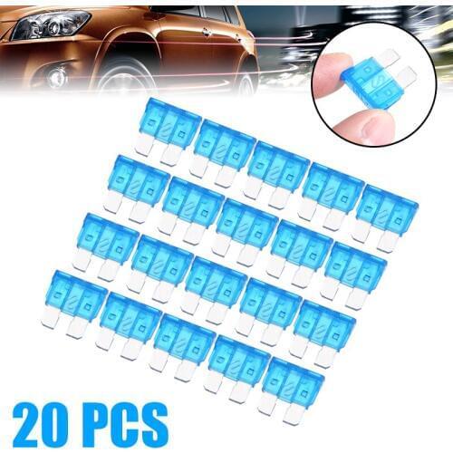20Pcs/set 15A 15AMP 32V Medium Blade Fuse Auto Replacement ATO/ATC Fuse For Car/RV/Boat/Truck/Motorcycle