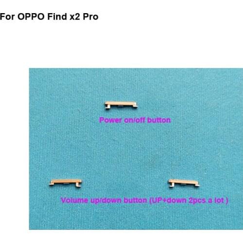 3PCS A Set Side Button For OPPO Find x2 Pro Power On Off Button + Volume Button Side Button Set Replacement Repair X 2 Pro