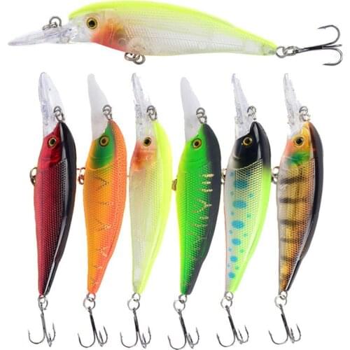 3D Eyes 6# Hooks Freshwater Professional Fishing Lure Hard Bait 10cm/11g Artificial Minnow High Quality Plastic Fishing Bait