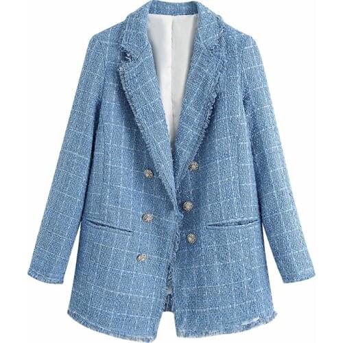 AUSO Women's Tweed Blazers