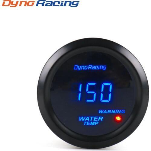 Dynoracing Water Temp gauge 2" 52mm Digital Water temperature gauge Blue led Car gauge car meter with sensor BX101462