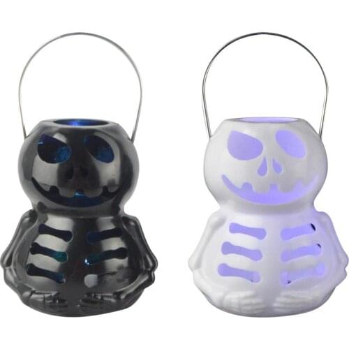 Skeleton Nightlight Color Luminous Belt Decoration Lighting Portable Skull Night Light Decorative Lamp For Ghost Festival