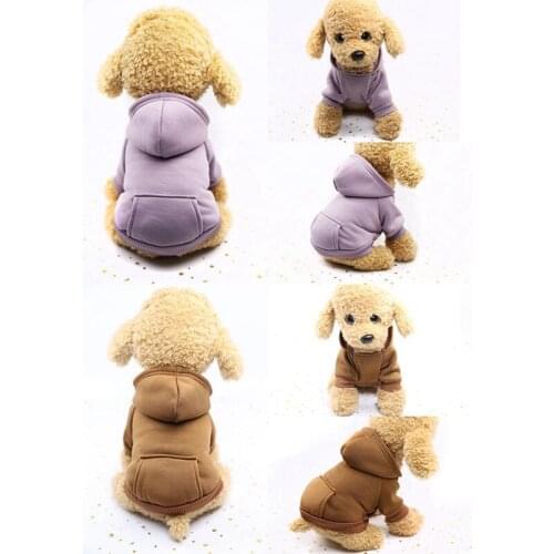 Pet Dog Hoodie Coat With Hood Soft Fleece Warm Puppy Clothes Dog Sweater Winter Dog Clothes For Dogs Cats Pet Coat Jacket