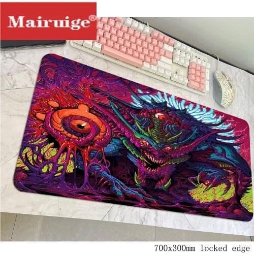 Monster RGB mouse pad XXL large game desktop table mat LED light glow mousepad backlit padmouse notebook gaming carpet Red