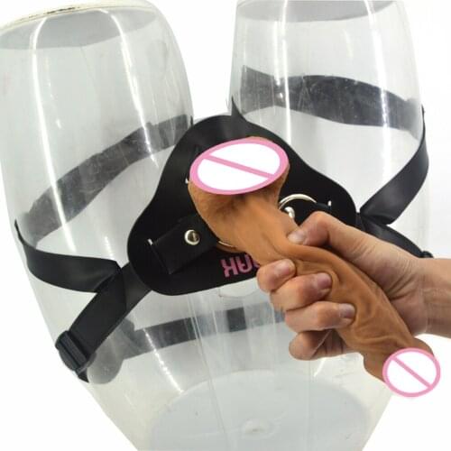 Wearable Dildo Soft Silicone Belt Realistic Penis Pants Lesbian Sex Tool Couple Flirting Anal Plug Penis Bondage Sex Products