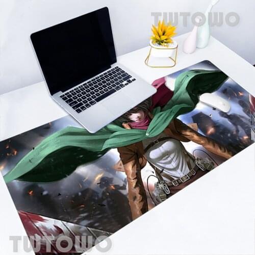 Attack On Titan Anime New Large Size Gaming Mouse Mat Soft Anime Lovely Anti-slip Art Mice Pad Home MousePad Keyboard Pad