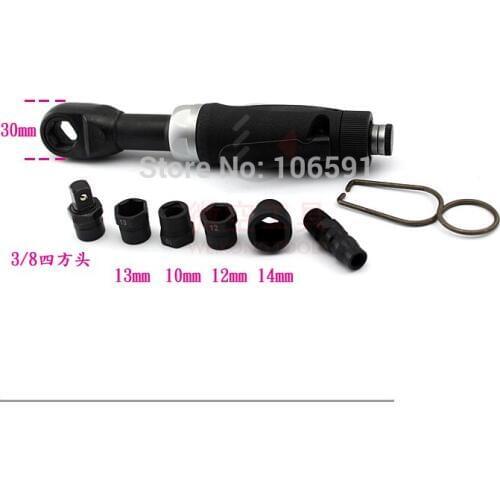 M10/M12/M13/M14/M17 Mini pneumatic pneumatic transmissive sleeve wrenches threading ratchet wrench, piercing gear wrench