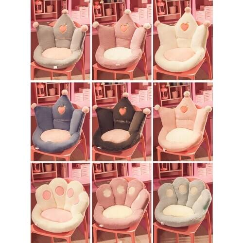 Chair cushion fart cushion chair cushion office sedentary cushion waist back one student dormitory cushion with back in winter