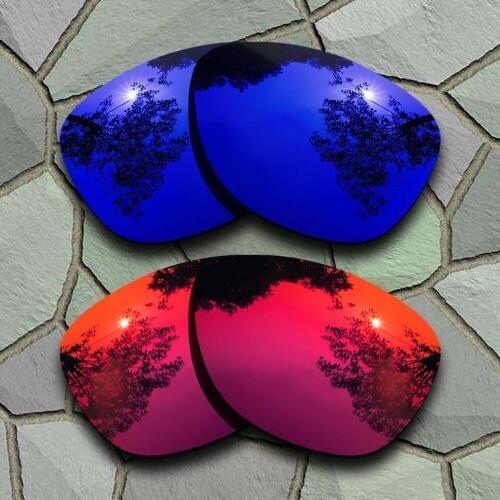 Violet Blue&Violet Red Sunglasses Polarized Replacement Lenses for Oakley Frogskins