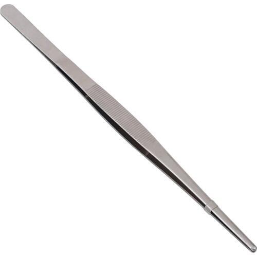 Extra-long 30CM/12 Inch Stainless Steel Kitchen Grill Tweezers BBQ Food Oven Salad Fish Serving Tongs Barbecue Tool