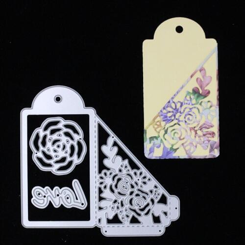 Folded Tags Metal Cutting Dies Stencils for DIY Scrapbooking/photo album Decorative Embossing DIY Paper Cards