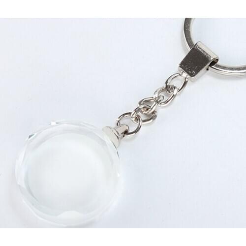 Sublimation Blank Keyring Crystal Key Chains transfer