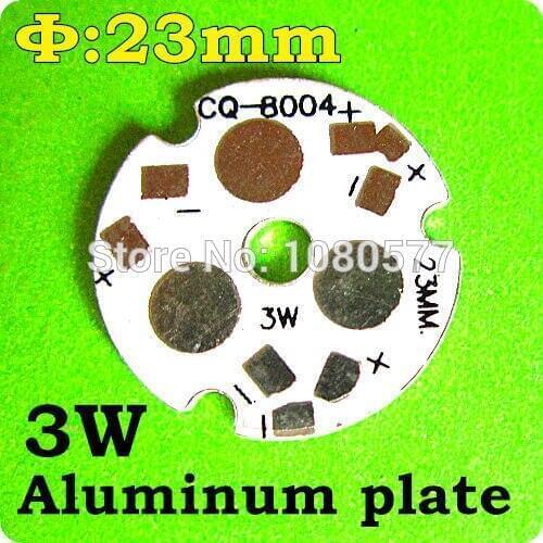 3W LED Aluminum base plate, 3W 23mm high power LED PCB 8004C PCB for DIY a LED lamp