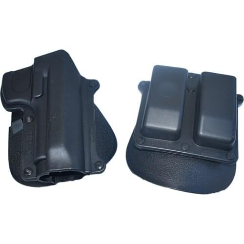 Tactical Gun Holster for BR2 Beretta 92/96 (Except Brig & Elite) Paddle Holster Taurus 92/99/Cz 75B .40 Double Magazine Pouch