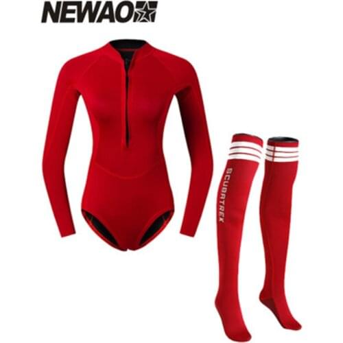 2021 New 2MM wetsuit neoprene Bikini swimsuit for swimming snorkeling Surfing deep diving womens diving suit free diving