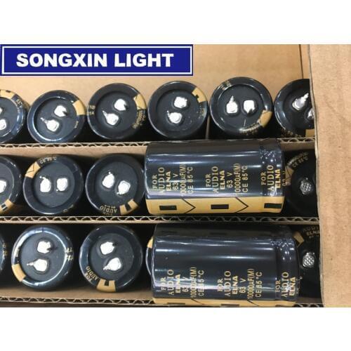 1pcs Fever Top Audio Hi-Fi Power Electrolytic Capacitor 10000uf 63V Capacitor 85 Degree 30*50mm