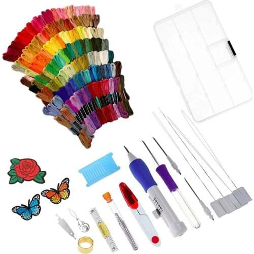 100 Colors Embroidery Thread Hand Embroidered hoop Cross stitch embroidered package suit Cross Stitch Floss