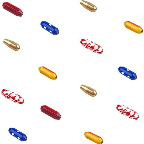 100Pcs Brass Fishing Spinner Lure Fishing Sinker Weights Spinner bait Slip Sinker Bullet Weights Inline Spinners Tackle