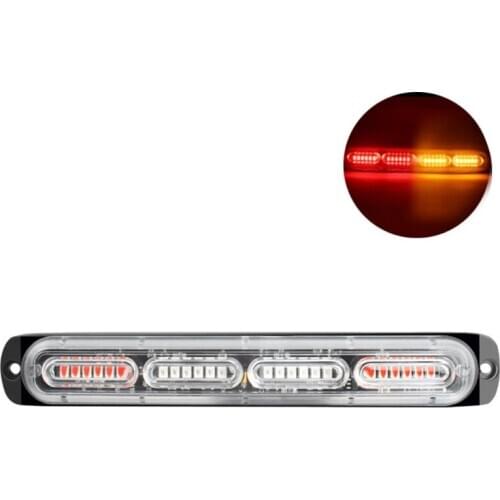 24LED 72W Emergency Strobe Lights Bar 12-24V Car Warning Flashing Lamp Bar U2JA