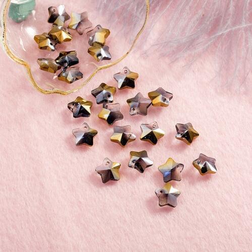 16 pcs crystal star crystal glass beads to make jewelry crystal beads for making jewelry accessories charms for jewelry making