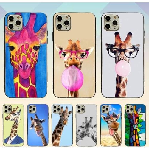 Cute Giraffe Phone Case For IPhone 12 Pro Max 6 6s 7 8 Plus XS XR 12mini Se 2020 Iphone 11 Pro Max Case