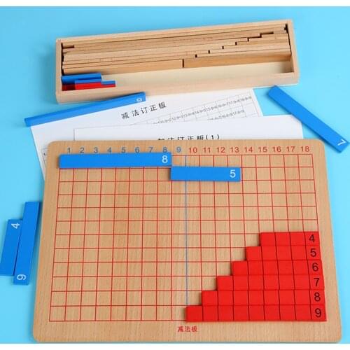 Kids Math Toys Montessori Early Education Wooden Toy Addition and Subtraction Mathematical Calculation Eductional Children Gift