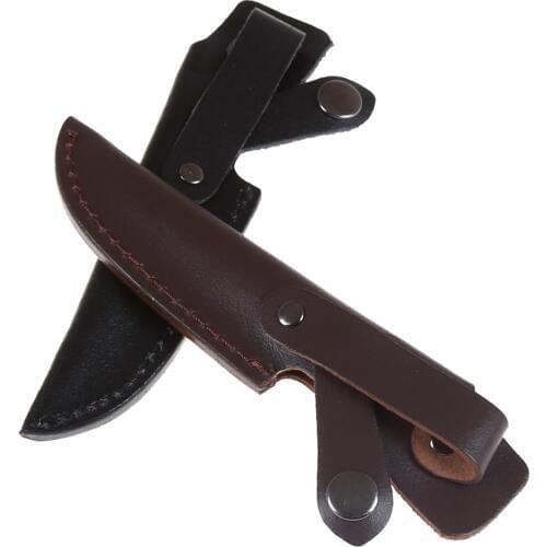 Pocket Fixed Blade Knife Holder Camp Belt Loop Case Hunt Edc Multi Holster Carry Leather Sheath Scabbard Pouch Bag Outdoor Tool