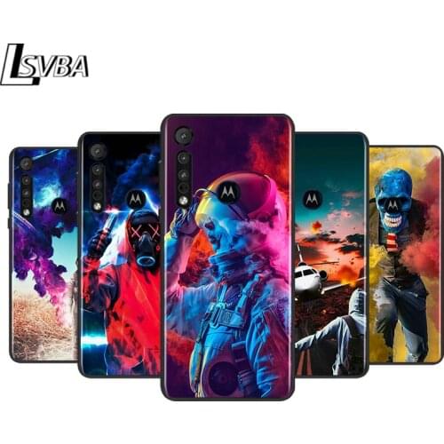 Cool Graffiti for Motorola G9 G8 G E7 E6 One Play Marco Hyper Fusion Stylus Power Edge Plus Black Phone Case