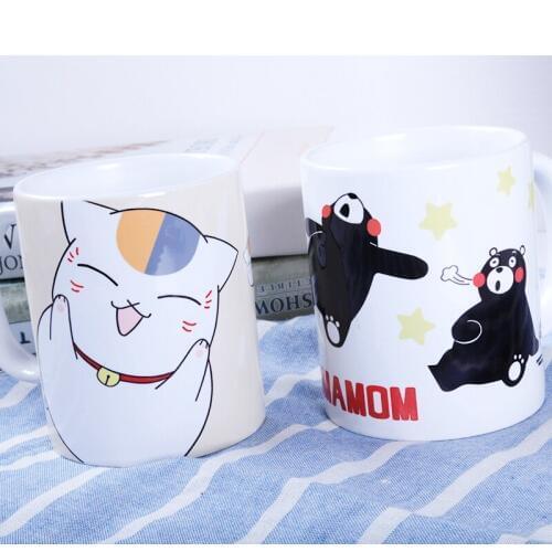 Anime JK Natsume Yuujinchou Madara Kumamoto Kumamon Cosplay Mug Cartoon Cat bear Ceramic Daily Drink Mark Cup Gift