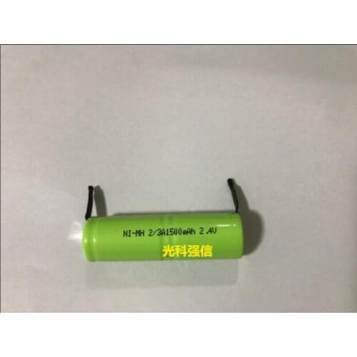 2.4v li po li-ion batteries NI-MH battery 2 4 v lipo li ion rechargeable lithium-ion for 2.4 V 2/3A 1500MAH NI-MH