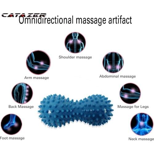 Spiky Massage Ball Peanut Yoga Hand Foot Trigger Point Muscle Pain Stress Relief Therapy Health Care Muscle Relax