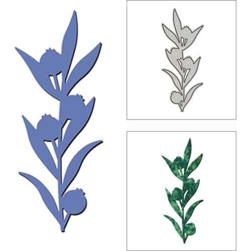 New 2021 Cute Berry Leaves Plant Metal Cutting Dies for DIY Scrapbooking and Card Making Decorative Embossing Craft No Stamps