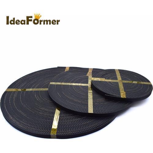 Hot sale 10meter GT2-6mm open timing belt width 6mm GT2 belt For 3D Printer parts accessories