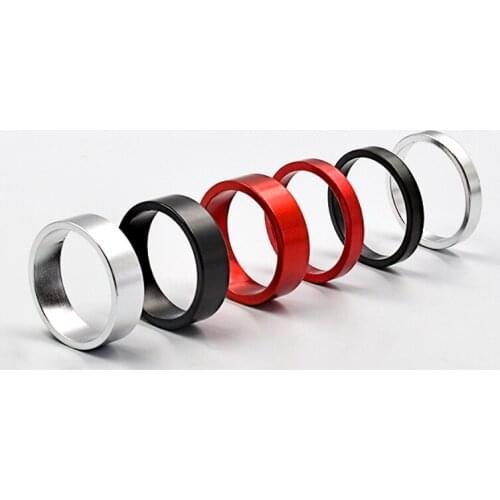 2pcs Bicycle 5mm 10mm 28.6mm Headset Washer Bicycle MTB Cycling Aluminum Alloy Front Fork Headset Spacer Washer Bike Accessory