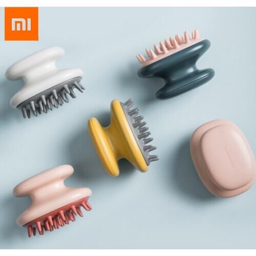 Xiaomi Jordan&Judy Silicone Head Hair Washing Comb Body Massager Brush Scalp Massage Brush Body Shower Brush Bath Spa Slimming