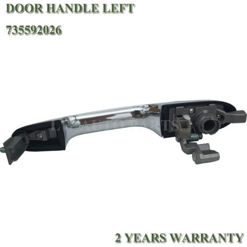 Outdoor Handle Left Side New Car Outer Door Exerior Handle Fits For Fiat 500 Chrome 735592026 735485872