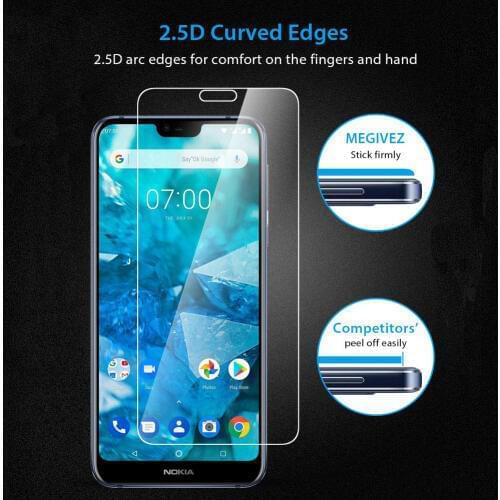 9H 2.5D Screen Protectors For Nokia 2.1 3.1 5.1 6.1 7.1 Tempered Glass For Nokia 7 plus X5 X6 Protective Film 2 3 5 6 7 2018